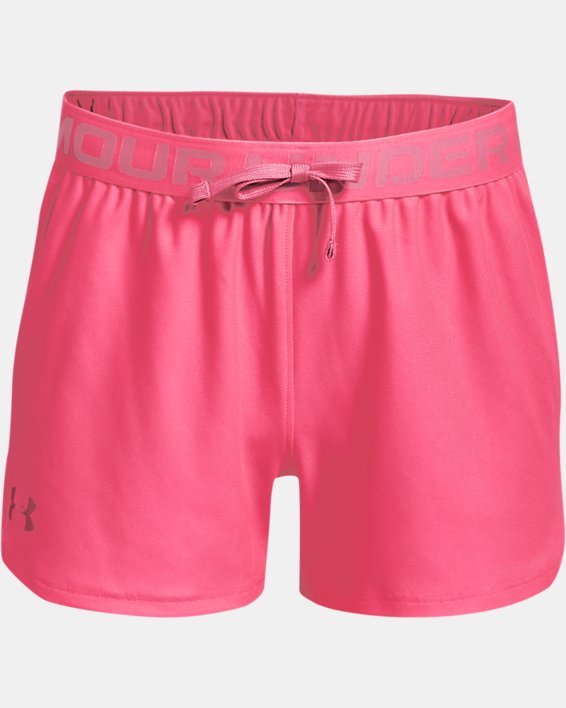 Girls' UA Play Up Shorts, Pink, pdpMainDesktop image number 0